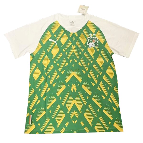 Camiseta de Entrenamiento Costa De Marfil 2019 Amarillo Verde